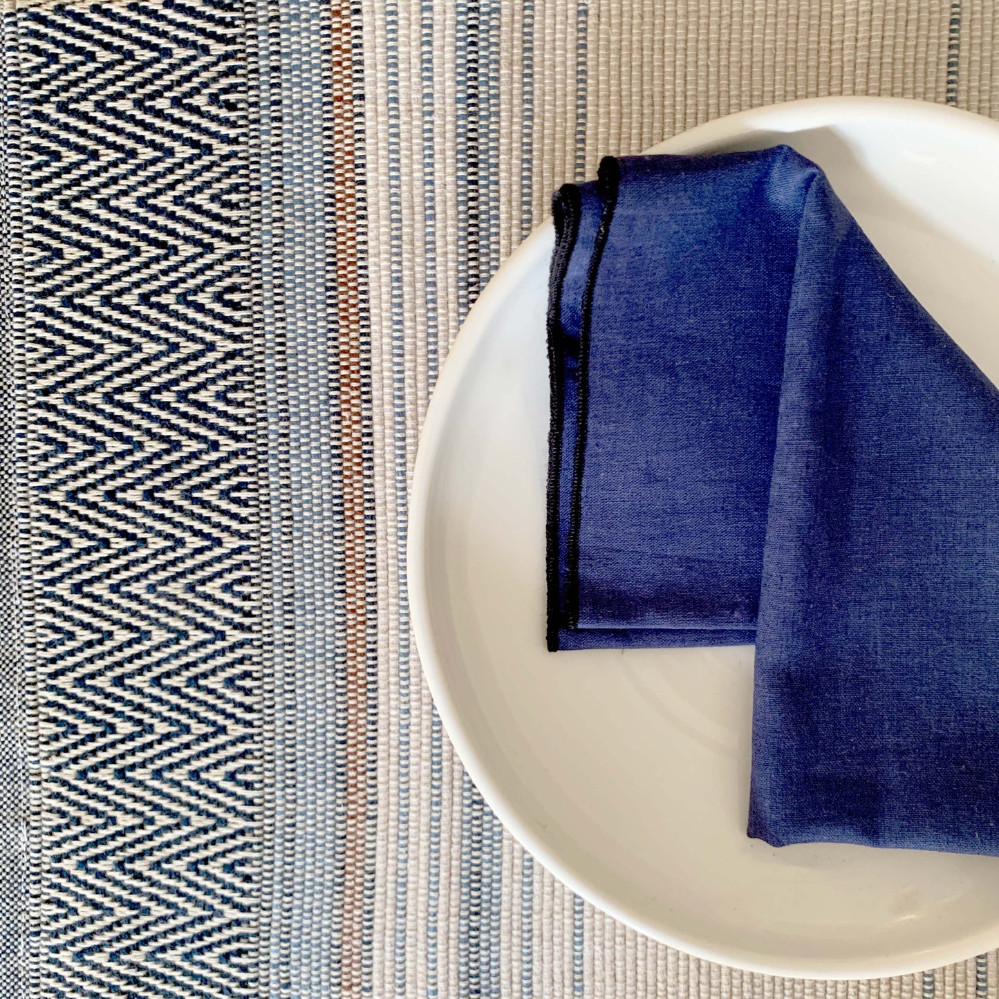 Handwoven Placemat - Mini Herring Day light