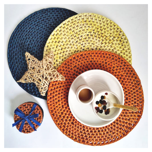Multi Coloured Hand Woven Tableware Gift