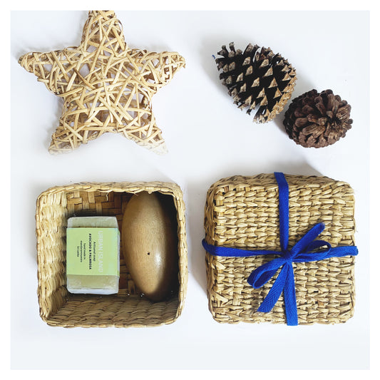 Essential Wellness Gift- 2 handmade soaps -Avocado & Palmosa Soap and Incense