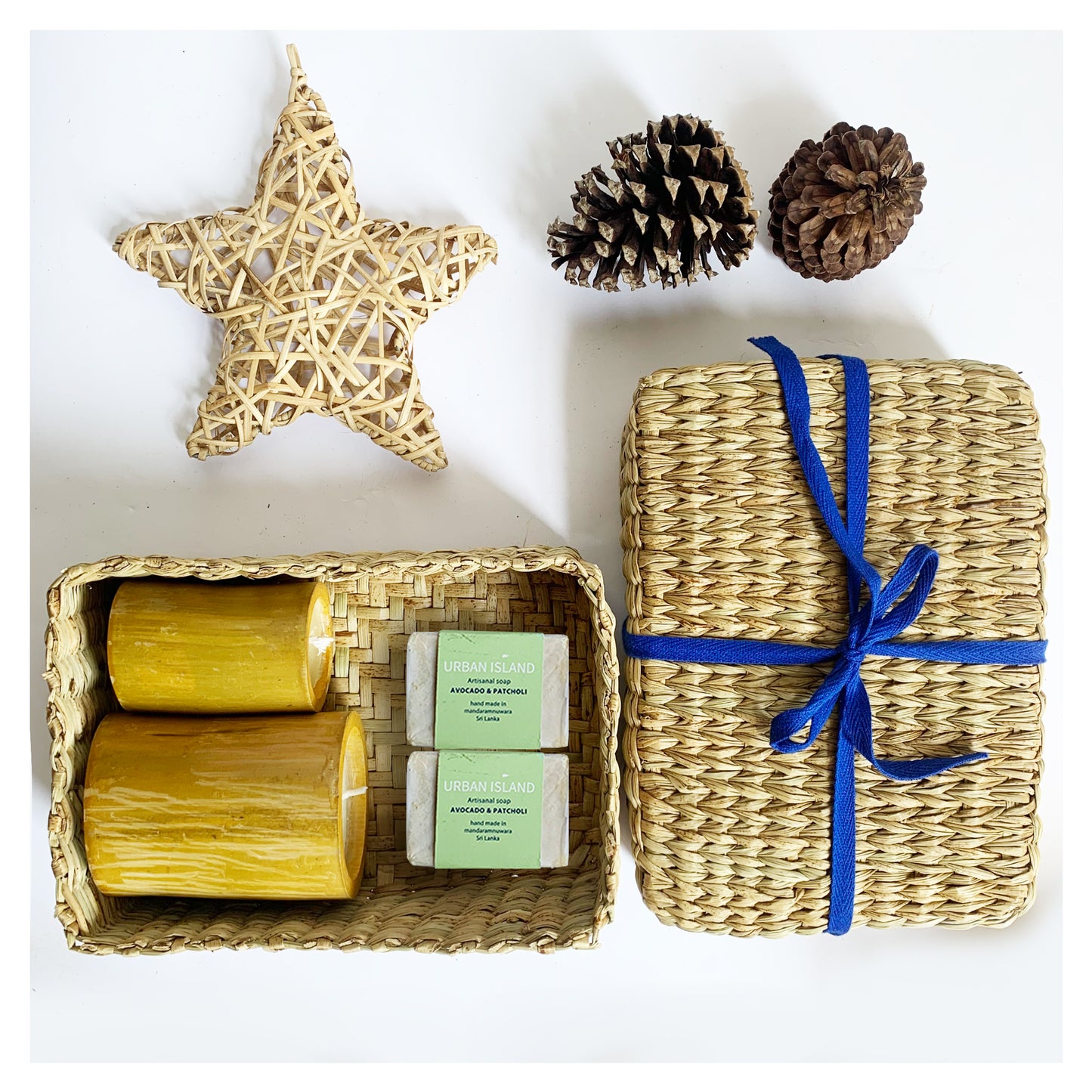 Medium Wellness Gift - Coconut Soaps and Bamboo Candles
