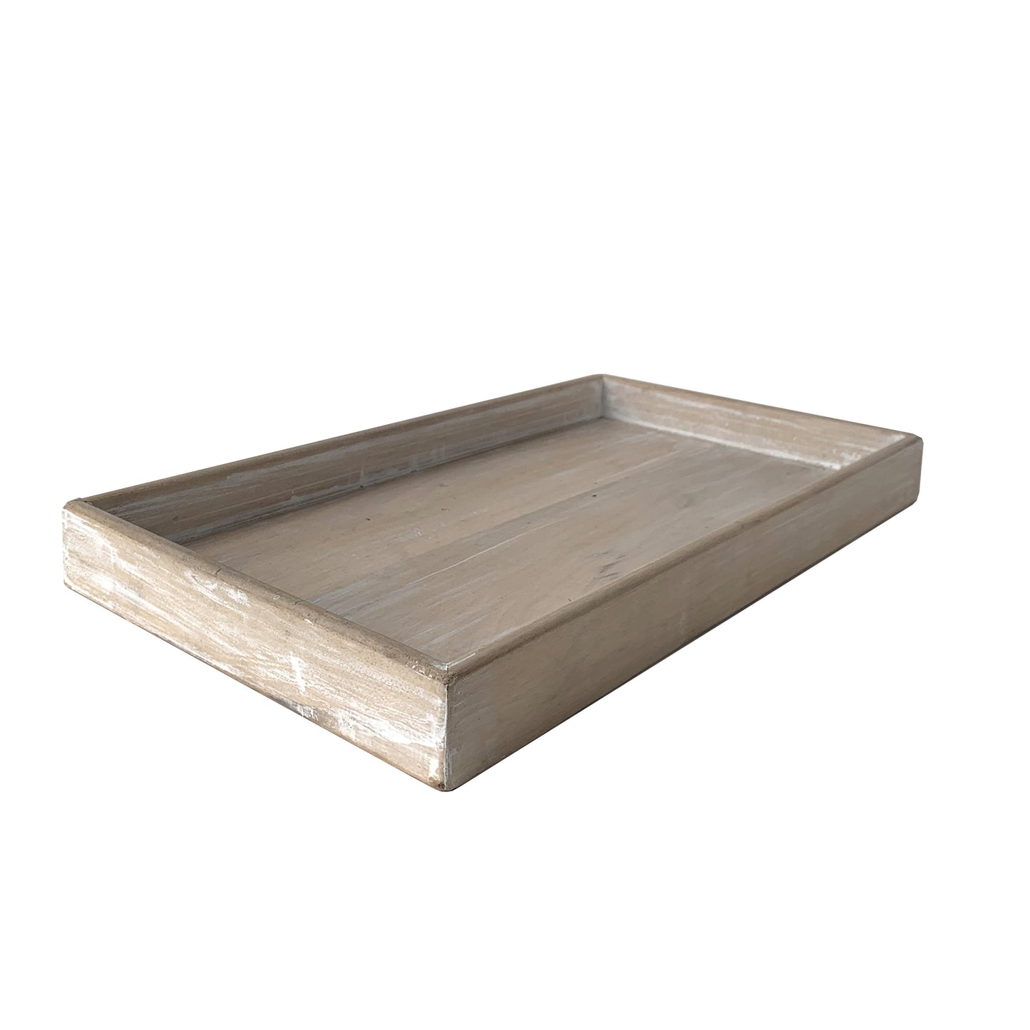 Wooden Tray White Washed